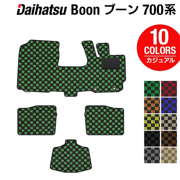 ダイハツ ブーン BOON 700系 710系 フロアマット ◆カジュアルチェック HOTFIELD
