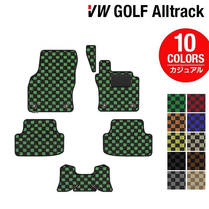 VW フォルクスワーゲン ゴルフオールトラック フロアマット ◆カジュアルチェック HOTFIELD