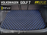 VW フォルクスワーゲン GOLF ゴルフ7 トランクマット ラゲッジマット ◆カーボンファイバー調 リアルラバー HOTFIELD