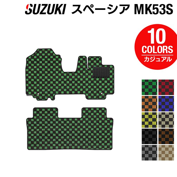 スズキ スペーシア スペーシアギア MK53S フロアマット ◆カジュアルチェック HOTFIELD