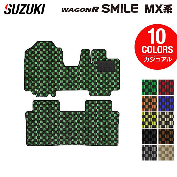 スズキ 新型 ワゴンRスマイル MX系 フロアマット ◆カジュアルチェック HOTFIELD