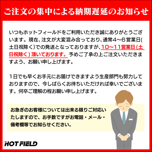 ※ご注文の集中による納期遅延についてのお詫び