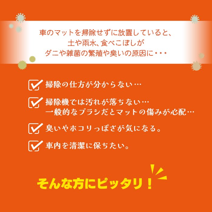 フロアマット用ブラシ ◆ お手入れ メンテナンス用品 カーペットクリーナー 洗浄 HOTFIELD 送料無料