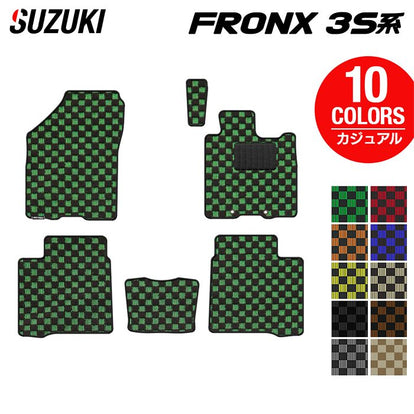 スズキ 新型 フロンクス 3S系 フロアマット ◇カジュアルチェック 日本