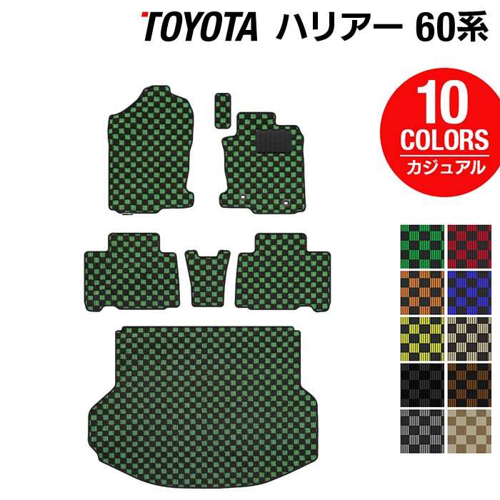 トヨタ ハリアー 60系 トランクマット ラゲッジマット ◇ウッド調