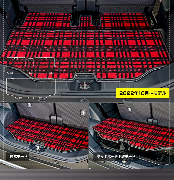 スバル シフォン シフォンカスタム LA650F LA660F シフォントライ フロアマット＋ステップマット＋トランクマット ラゲッジマット ◆ジェネラル 日本製 HOTFIELD