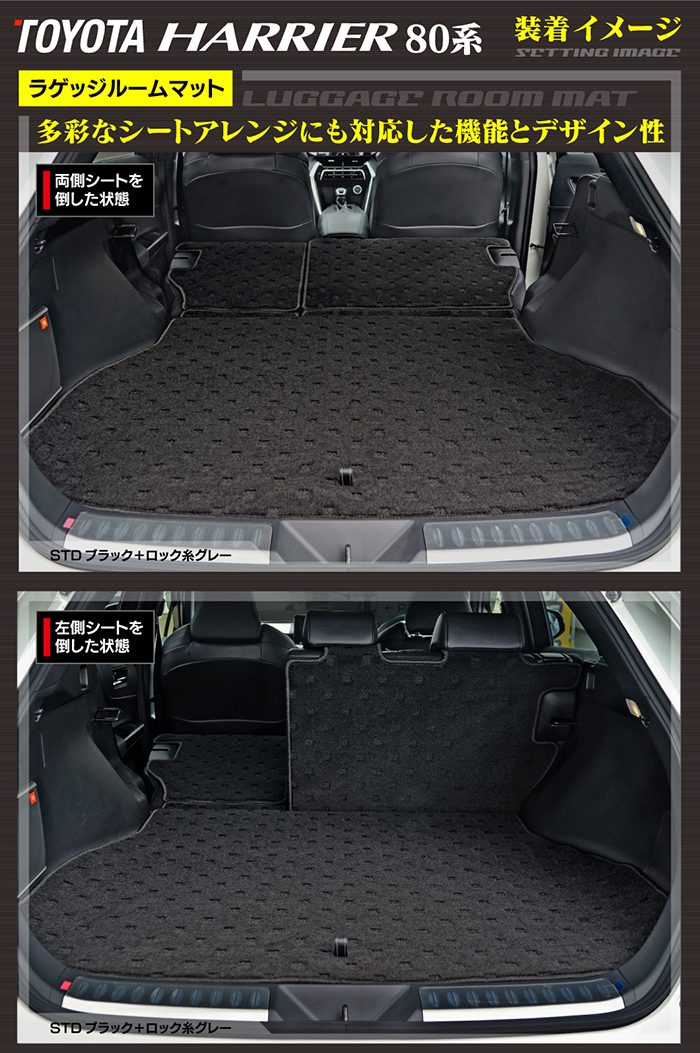 トヨタ 新型 ハリアー 80系 ラゲッジルームマット 送料無料 HOTFIELD