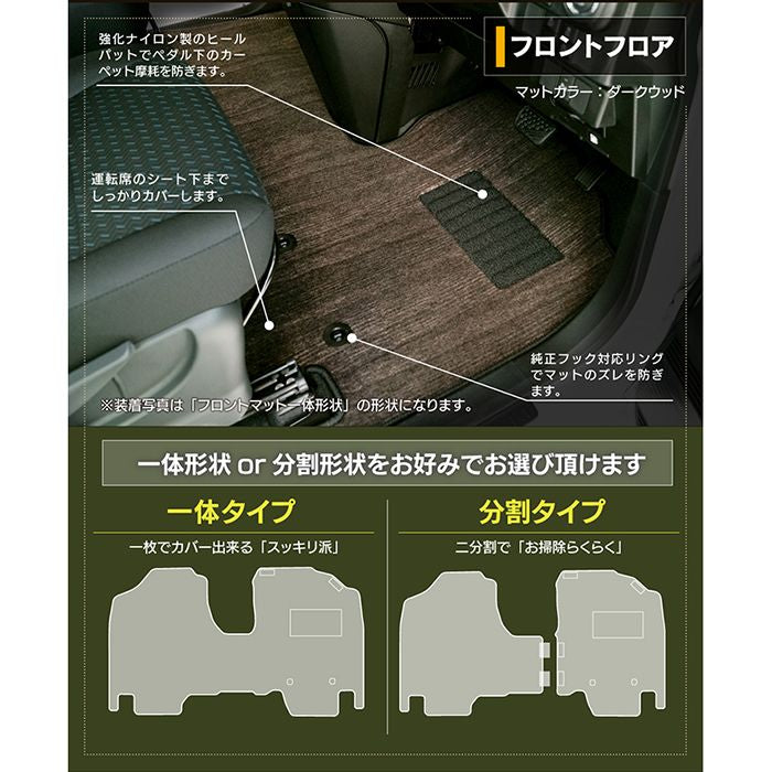 スバル ジャスティ JUSTY 900系 フロアマット ◆ウッド調カーペット 木目 日本製 HOTFIELD