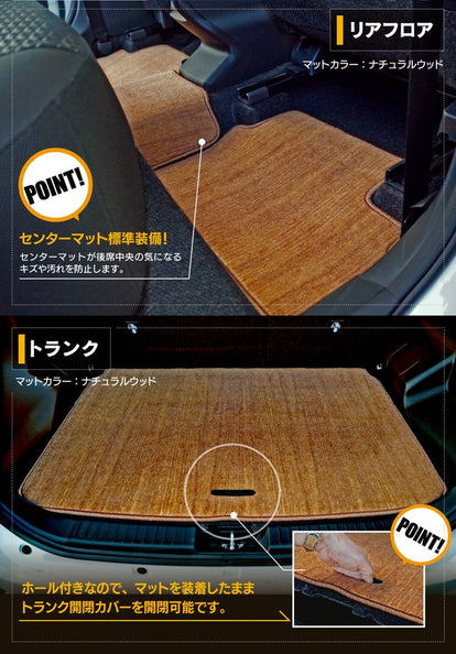 スバル レックス 200系 フロアマット＋トランクマット ラゲッジマット
