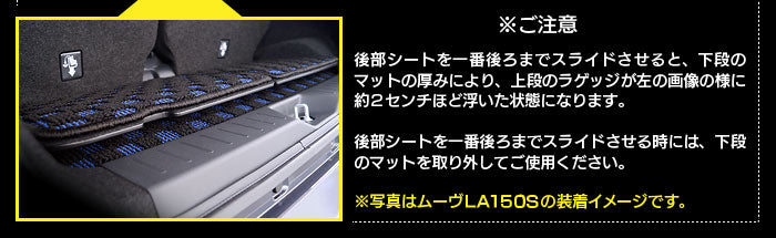 ダイハツ キャスト CAST LA250S フロアマット+トランクマット ラゲッジマット LA260S対応◆カジュアルチェック 日本製 HOTFIELD