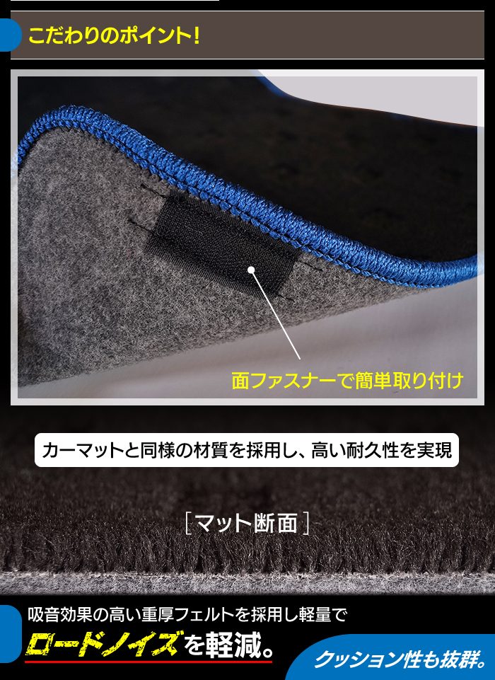 ダイハツ キャスト CAST LA250S ラゲッジルームマット LA260S対応 送料無料 日本製 HOTFIELD