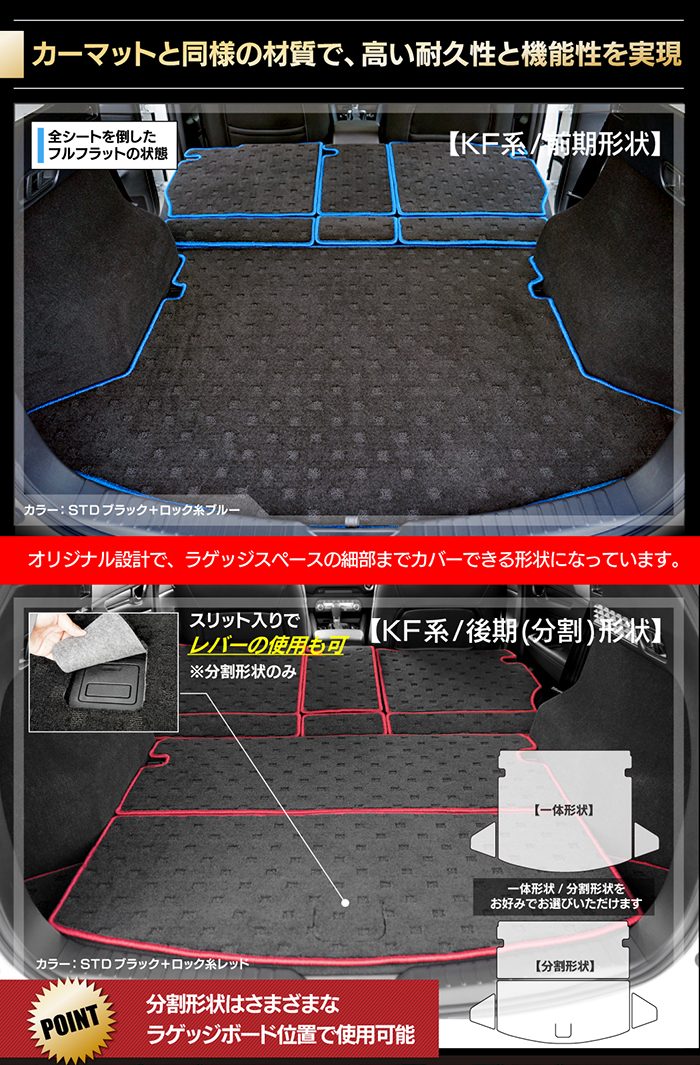 マツダ CX-5 cx5 KF系 新型対応 ラゲッジルームマット 送料無料 HOTFIELD