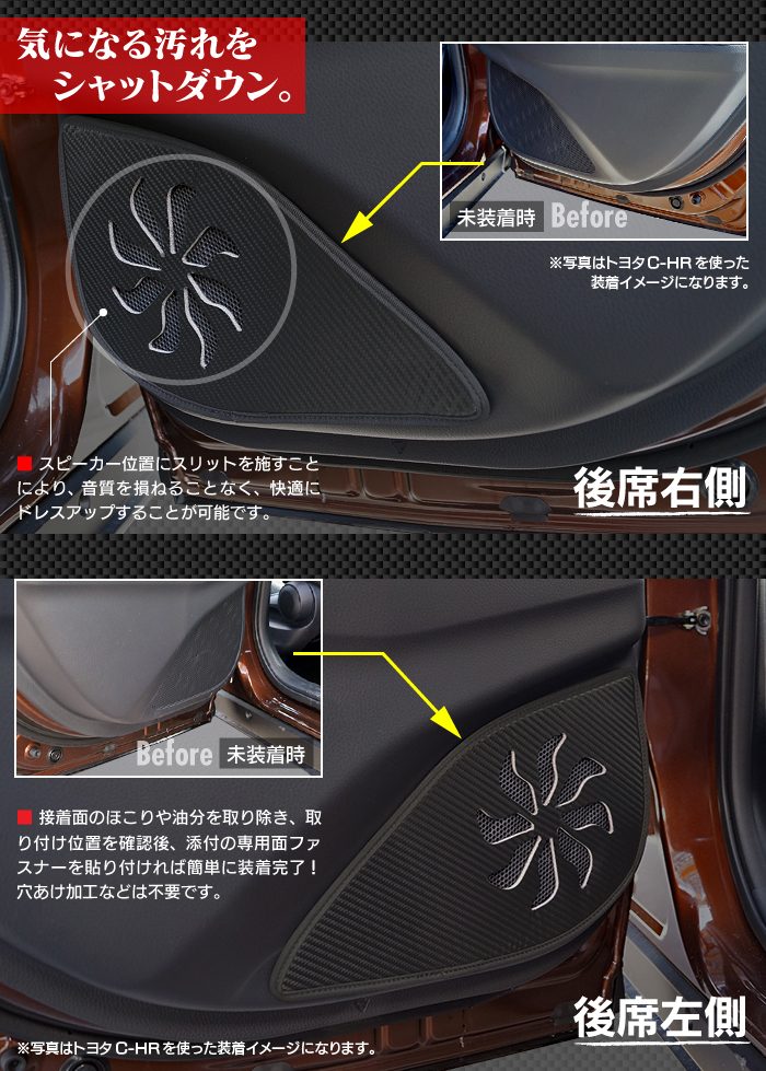 マツダ CX-8 KG系 ドアトリムガード+グローブボックスガード ◆キックガード HOTFIELD 【Y】