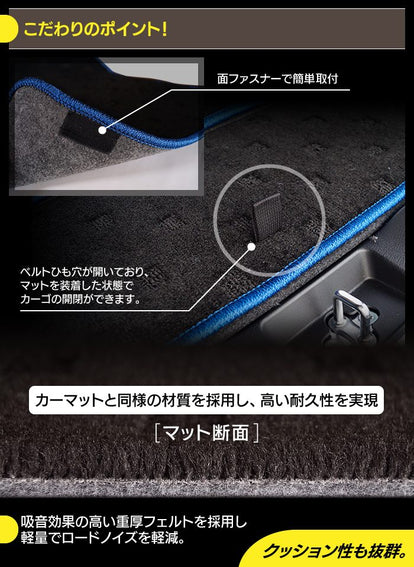 三菱 デリカD2 MB26S MB36S MB46S ラゲッジルームマット 送料無料 日本