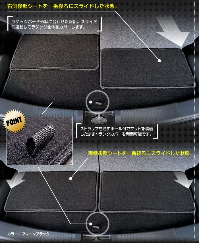 マツダ フレア MJ55S MJ95S フロアマット+トランクマット ラゲッジマット ◆ジェネラル HOTFIELD