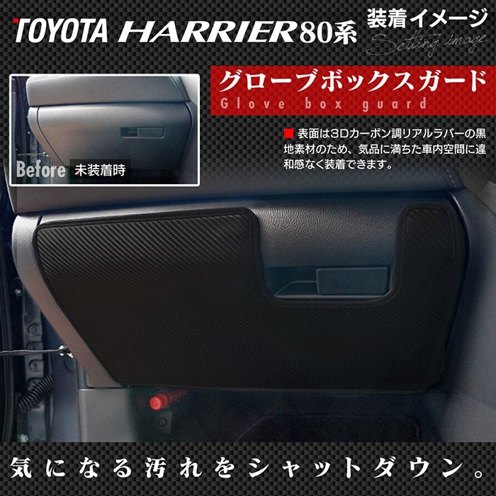 トヨタ 新型 ハリアー 80系 ドアトリムガード+グローブボックスガード◆キックガード HOTFIELD