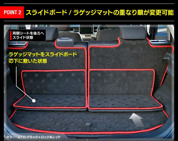 スズキ イグニス FF21S ラゲッジルームマット 送料無料 日本製 HOTFIELD