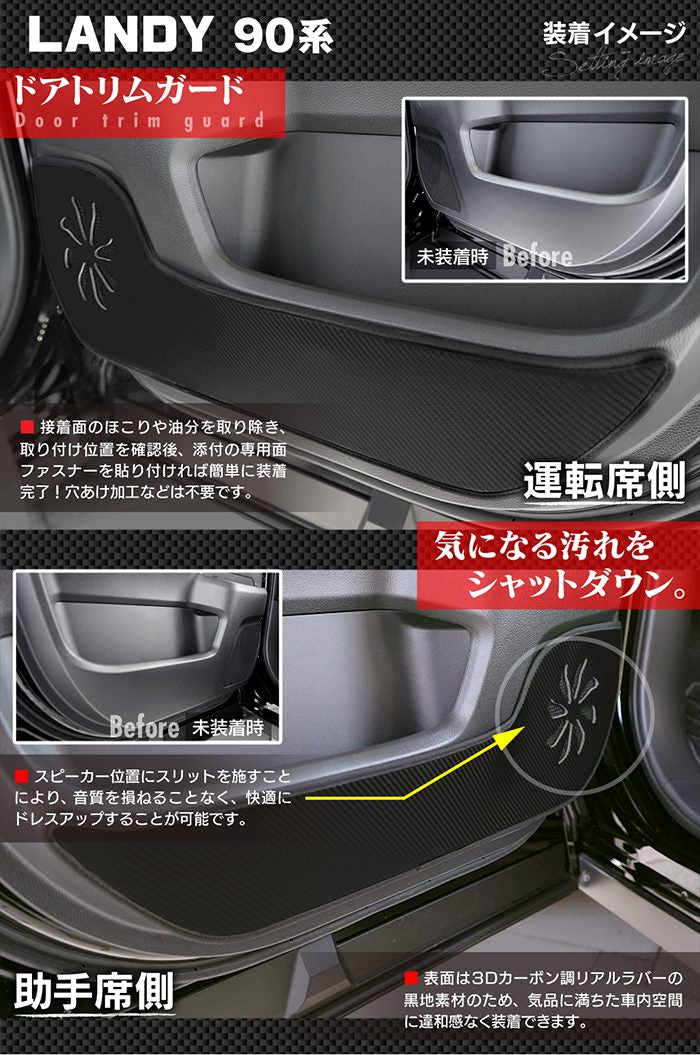 スズキ 新型 ランディ 90系 ドアトリムガード ◆キックガード HOTFIELD