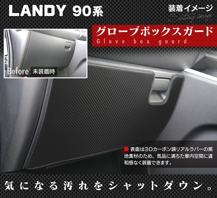 スズキ 新型 ランディ 90系 ドアトリムガード＋グローブボックスガード＋サイドカバーマット ◆キックガード HOTFIELD