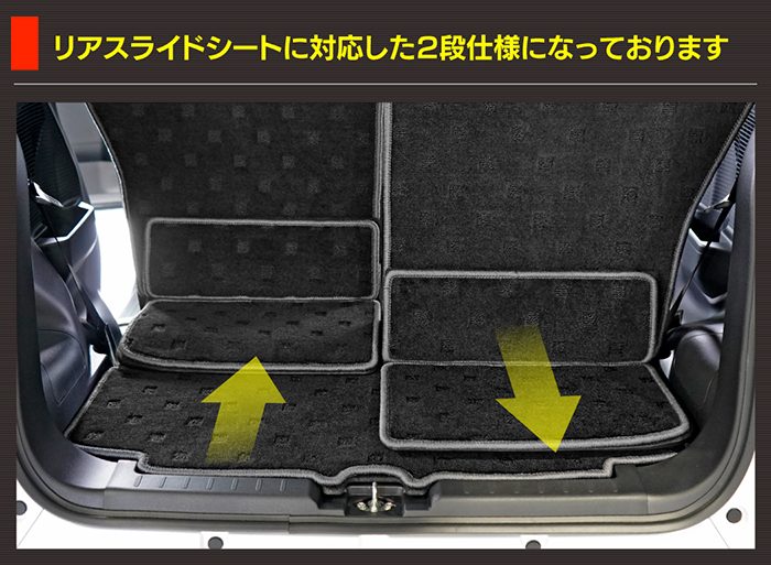 ダイハツ 新型 ムーヴ ムーブ LA850S LA860S ラゲッジルームマット 送料無料 日本製 HOTFIELD