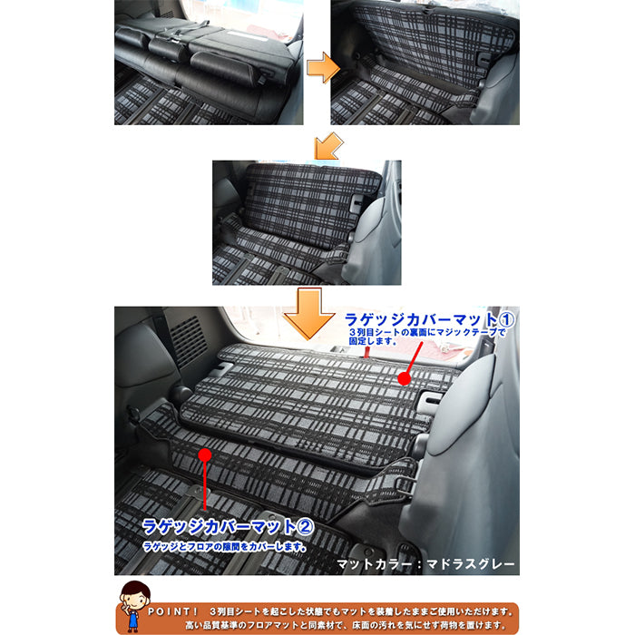 ホンダ 新型対応 オデッセイRC系 ラゲッジカバーマット スパーダ RP系 ハイブリッド ◆ウッド調カーペット 木目 日本製 HOTFIELD