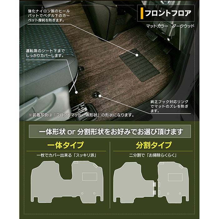 トヨタ ルーミー タンク 900系 フロアマット ◆ウッド調カーペット 木目 日本製 HOTFIELD