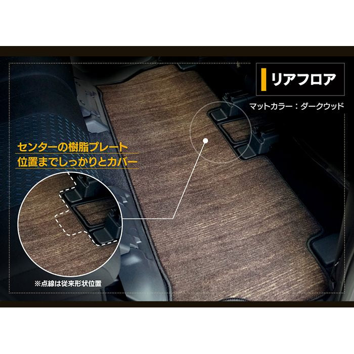 トヨタ ルーミー タンク 900系 フロアマット ◆ウッド調カーペット 木目 日本製 HOTFIELD