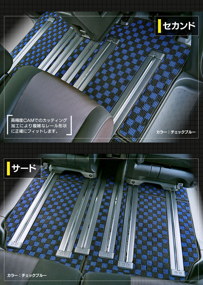 日産 セレナ C27系 (ガソリン車) フロアマット ◆カジュアルチェック◆ 日本製 HOTFIELD