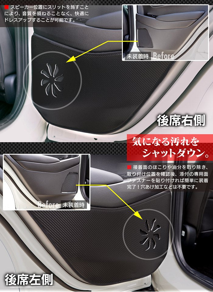 ホンダ 新型 ヴェゼル VEZEL RV系 2024年4月～モデルにも対応 ドアトリムガード ◆ キックガード HOTFIELD