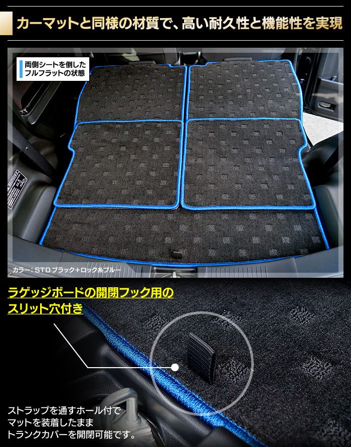 スズキ 新型 ワゴンR MH35S MH55S MH85S MH95S ラゲッジルームマット 送料無料 HOTFIELD