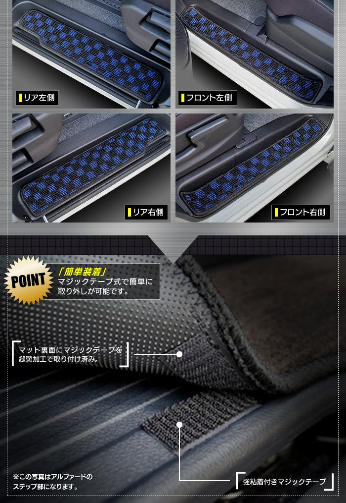 日産 セレナ C27系 (ガソリン車) サイドステップマット ◆カジュアルチェック HOTFIELD