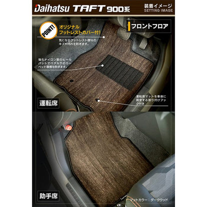 ダイハツ 新型 タフト 900系 フロアマット+トランクマット ラゲッジ
