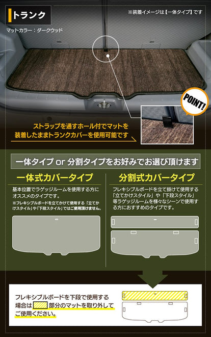 ダイハツ 新型 タフト 900系 フロアマット+トランクマット ラゲッジ