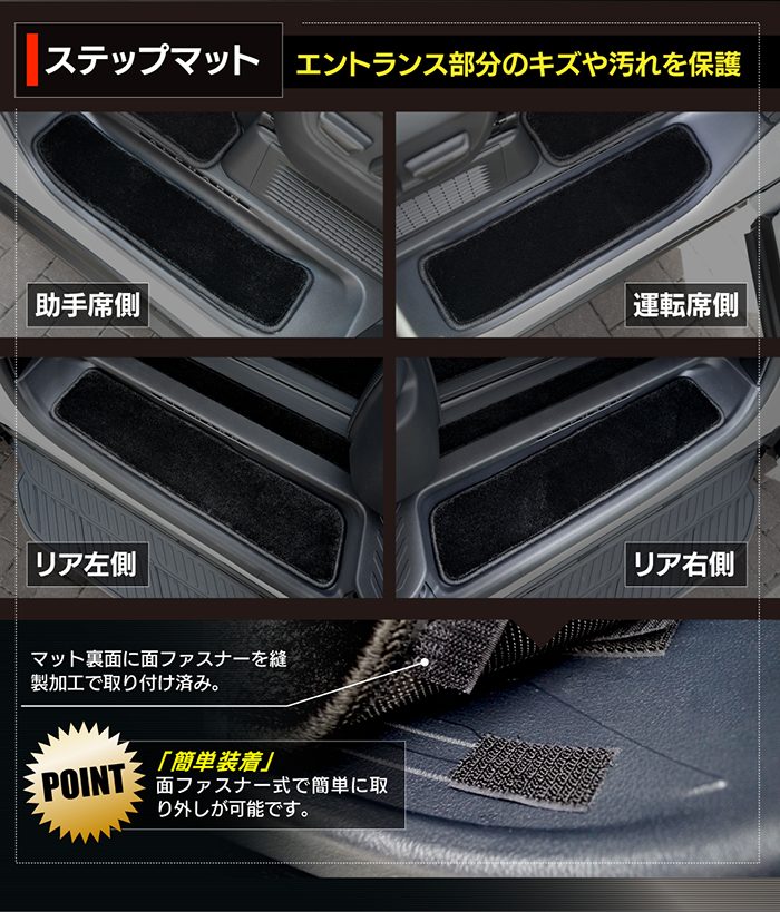 トヨタ 新型 アルファード ヴェルファイア 40系 フロアマット＋ステップマット＋トランクマット ラゲッジマット ◆重厚Profound HOTFIELD