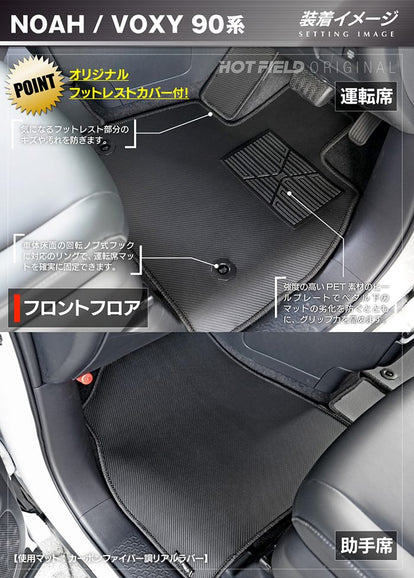 トヨタ 新型対応 ノア ヴォクシー 90系 2026年5月～対応 フロアマット+