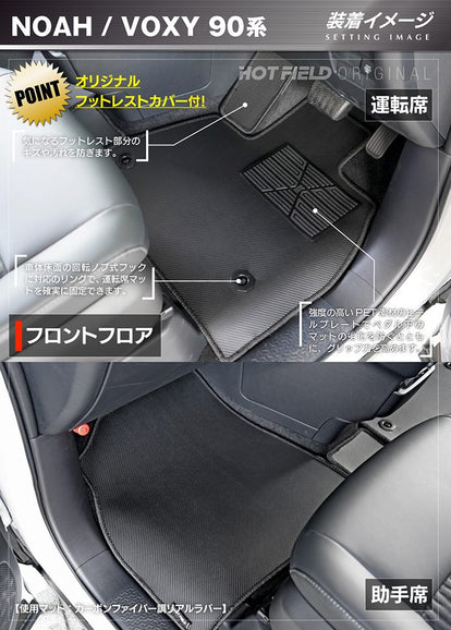 トヨタ 新型対応 ノア ヴォクシー 90系 2025年9月～対応 フロアマット+