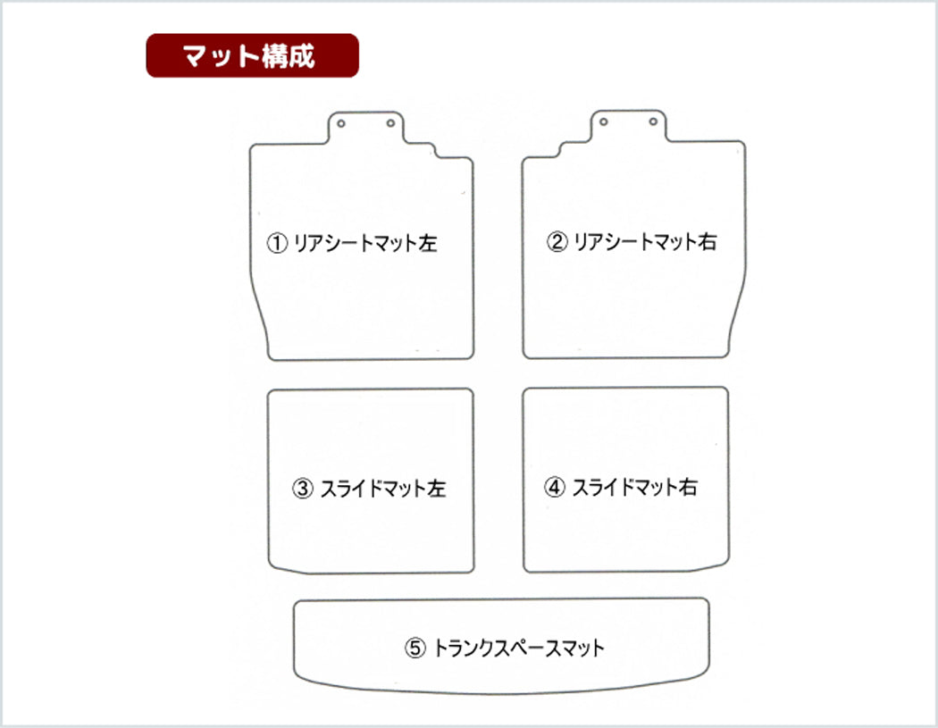 スズキ ワゴンR MH34S ■ ラゲッジルームマット ■ 送料無料 日本製 HOTFIELD