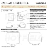 ジャガー JAGUAR I-PACE アイペース DH系 フロアマット+トランクマット ラゲッジマット ◆カーボンファイバー調 リアルラバー HOTFIELD