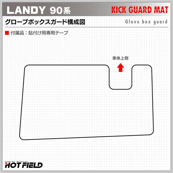 スズキ 新型 ランディ 90系 ドアトリムガード＋グローブボックスガード＋サイドカバーマット ◆キックガード HOTFIELD