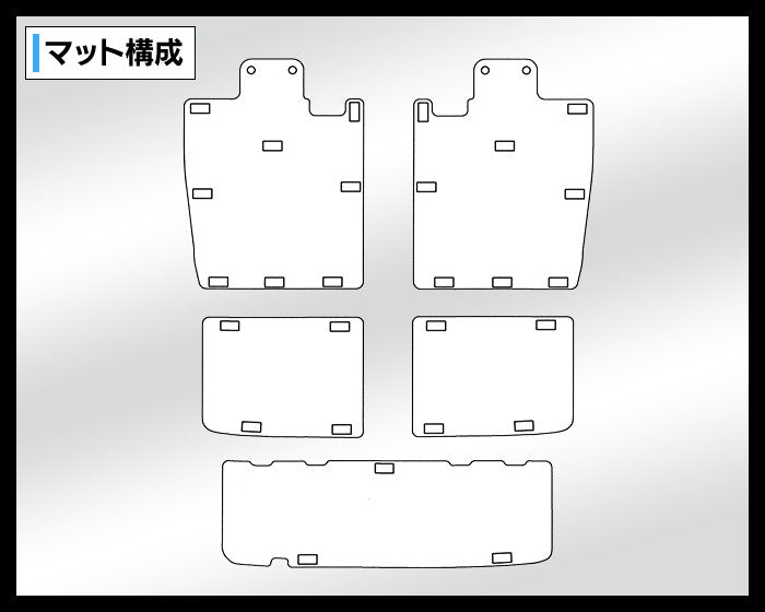 ダイハツ ムーブキャンバス ムーヴキャンバス LA800S LA810S ラゲッジルームマット 2016年9月～2022年6月対応 送料無料 HOTFIELD