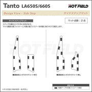 ダイハツ 新型 タント タントカスタム リア用サイドステップマット