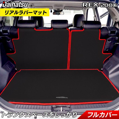 スバル レックス 200系 ラゲッジルームマット カーボンファイバー調