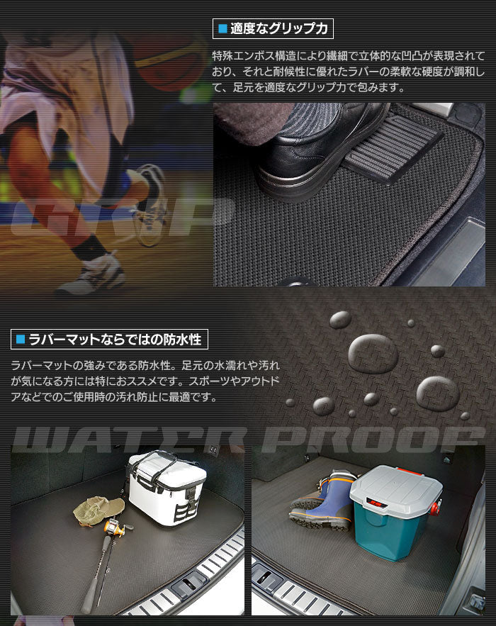 スズキ 新型 ワゴンR MH35S MH55S MH85S MH95S トランクマット ラゲッジマット ◆カーボンファイバー調 リアルラバー HOTFIELD