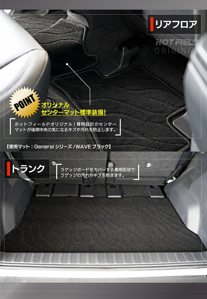 トヨタ 新型 ランドクルーザーFJ 240系 フロアマット＋トランクマット ラゲッジマット ◆ジェネラル 日本製 HOTFIELD