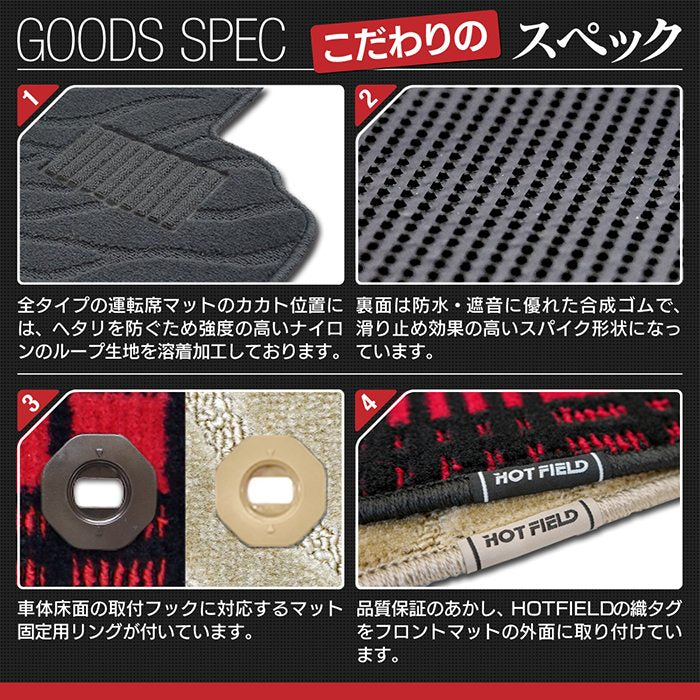 トヨタ 新型対応 ノア ヴォクシー 90系 2026年5月～対応 フロアマット+ステップマット+トランクマット ラゲッジマット ◆ジェネラル 日本製 HOTFIELD