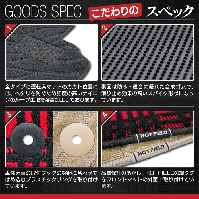 日産 新型対応 セレナ C28系 e-POWER フロアマット＋ステップマット＋トランクマット ラゲッジマット e-4ORCEにも対応 ◆ジェネラル 日本製 HOTFIELD