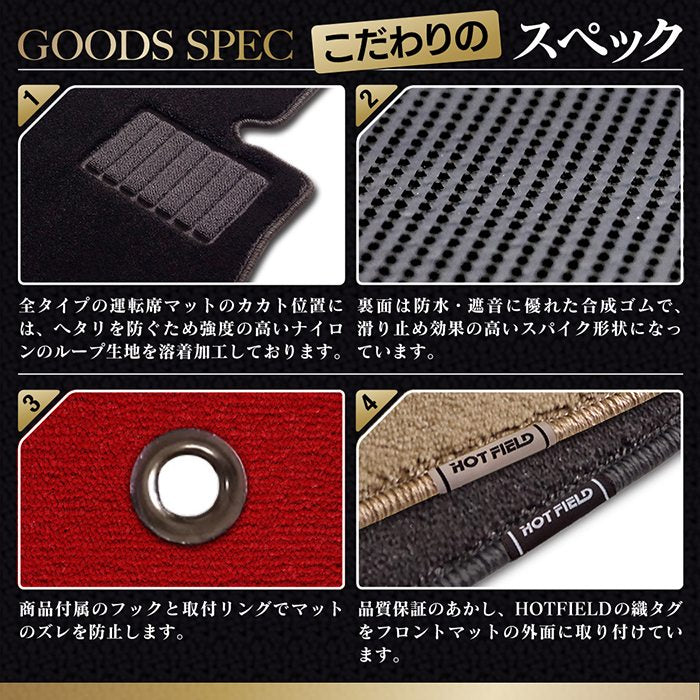 スバル レガシィアウトバック BS9 フロアマット+トランクマット ラゲッジマット ◆重厚Profound HOTFIELD