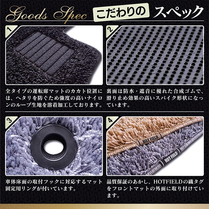 ベンツ CLAクラス C117 X117 シューティングブレーク対応 フロアマット+トランクマット ラゲッジマット ◆シャギーラグ調 HOTFIELD