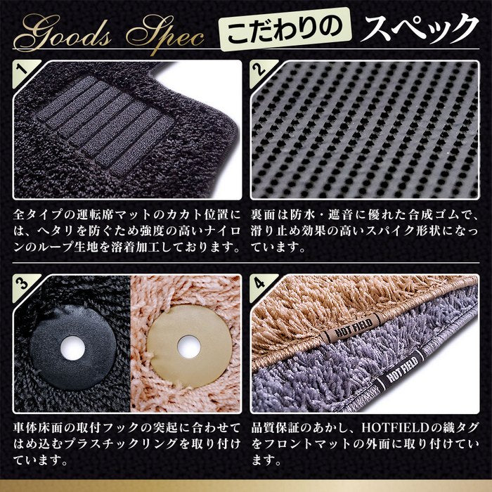 三菱 ekスペース ekクロススペース 30系 フロアマット ◆シャギーラグ調 HOTFIELD
