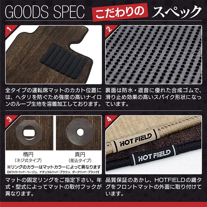 VW フォルクスワーゲン パサートヴァリアント 3C系 2006年4月~2015年7月モデル対応 フロアマット ◆ウッド調カーペット 木目 HOTFIELD